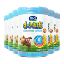 君乐宝（JUNLEBAO）小小鲁班儿童配方奶粉4段（3周岁以上适用）800g *6听 添加PS+DHA