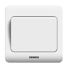 西门子（SIEMENS）开关插座 一开单控面板 86型暗装面板 远景雅白色