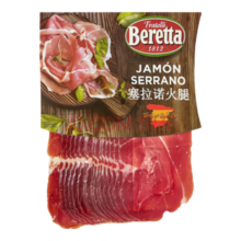 FRATELLI BERETTA西班牙塞拉诺火腿切片250g 西班牙进口原料开袋即食生吃火腿250g