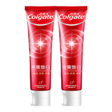京东秒杀，限3000件，24号0点：高露洁（Colgate）牙膏 120g*2只 密集焕白美白牙膏去牙渍亮白牙齿含氟清新口气清爽薄荷味