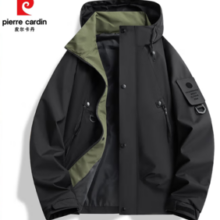pierre cardin 皮尔·卡丹 2025春款男士连帽工装夹克外套