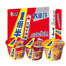 百亿补贴：康师傅 方便面一倍半红烧香辣爆椒牛肉面泡面速食面 12桶*133g