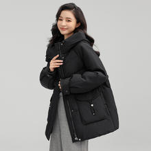 限尺码：YAYA 鸭鸭 女式短款连帽羽绒服 保暖舒适简约百搭