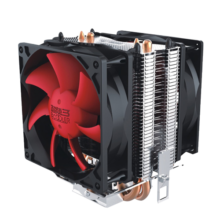 超频三（PCCOOLER）红海MINI增强版 CPU散热器（多平台/2热管/8cm双风扇/附带硅脂）
