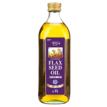 阿格利司（AGRIC）一级低温冷榨亚麻籽油1L瓶装 月子油食用油 孕期食用油