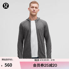 lululemon 丨Surge Warm 男士拉链连帽衫 LM3DH1S 海鸥灰蒸汽灰混色