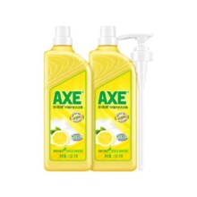 【多人团】AXE斧头牌护肤洗洁精家用去污洗涤剂不伤手2瓶装果蔬净