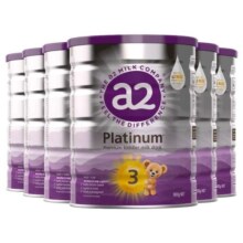 [官方旗舰]a2紫白金三段幼儿配方奶粉3段A2蛋白1-4岁900g*6罐