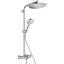 汉斯格雅（Hansgrohe） 恒温花洒280圆型超大顶喷三出水龙头淋浴管花洒套装 26175007