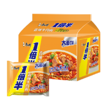 88会员：康师傅 方便面一倍半香辣牛肉面 5包