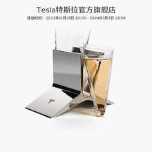 特斯拉 TESLA 品鉴酒杯玻璃材质棱角设计金属底座