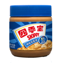 四季宝（SKIPPY）颗粒花生酱 早餐面包酱 拌面酱 沙拉酱 火锅蘸料 340g