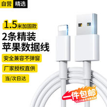 斯泰克 苹果数据线适用iPhone14/13/12ProMax/11/Xs/XR/8手机平板iPad车载USB充电器线1.5米