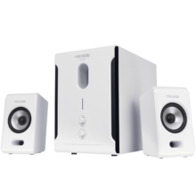 麦博（microlab）M-501 木质2.1有源多媒体音响 电脑音箱 台式 笔记本迷你 重低音炮钢琴烤漆音响 白色