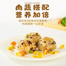九洲丰园 有机儿童时蔬猪肉饭团240g(8只) 任选4件