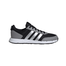 adidas RUN50S休闲简约舒适复古跑步鞋女子阿迪达斯官方轻运动 黑色/灰色/银色 37
