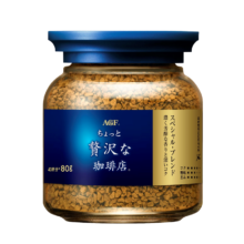 需换购：AGF 蓝金罐 冻干速溶黑咖啡 特浓混合风味 80g 单瓶装