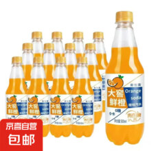 大窑 汽水饮料 500ml 鲜橙味/香槟味/菠萝味/荔枝味 多口味任选