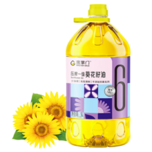 金掌门食用油压榨一级少油烟充氮保鲜葵花籽油5L