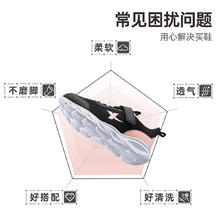 特步 儿童春夏款女童魔术贴跑步鞋透气网面运动轻便休闲中大童特步童鞋