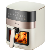 美的（Midea）空气炸锅家用可预约 不用翻面 透明可视智能触控 实用大容量 炸烤箱一体机 6.3L KZC6381