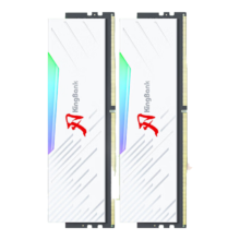 金百达（KINGBANK）16GB(8G×2)套装 DDR4 3600 台式机内存条长鑫A-die颗粒 白刃RGB灯条 C18