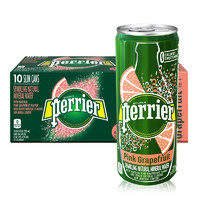 巴黎水 perrier 西柚味气泡水 250ml*30罐