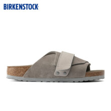 BIRKENSTOCK勃肯德国进口男女款牛皮绒面革Kyoto魔术贴单带凉拖鞋 蓝色男款1020751 40