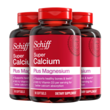 旭福（Schiff）液体钙90粒*3 钙片成人中老年男女 碳酸钙补钙护关节骨质疏松