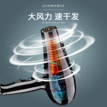 永日（yongri） 家用电吹风机花香热风宿舍家庭大风力专业大功率吹风筒 大黑筒-强劲风力家用