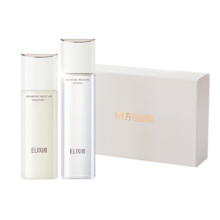 怡丽丝尔（ELIXIR）胶原焕新弹润水乳护肤礼盒优悦活颜 爽肤水170ml+乳液130ml清爽型