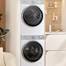 新品预售、PLUS会员：LittleSwan 小天鹅 洗烘套装 10KG 变频 小乌梅3.0奶油白 TG10VE40W+VE40W