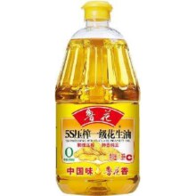 鲁花 5S 压榨一级 花生油 1.8L 桶装