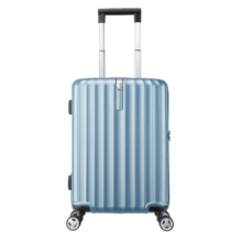 新秀丽（Samsonite）行李箱20英寸拉杆箱时尚密码登机箱竖条纹旅行箱包蓝色GU9*11001