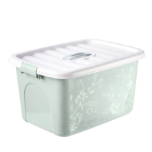 85%概率：塑料收纳箱储物箱 迷你号约5L（23*16*14cm） 北欧绿