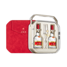五粮液 普五八代 好事成双礼盒 浓香型白酒 52度 500ml*2 礼盒