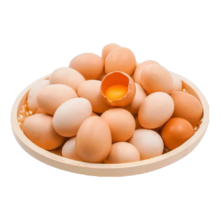 谷物鲜鸡蛋 农户散养新鲜鸡蛋 单枚40g±5 10枚（40克/枚）