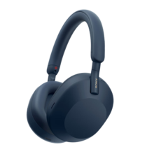 索尼（SONY） WH-1000XM5头戴式无线蓝牙降噪耳机xm5 AI智能降噪 适用于网课追剧送男女友礼物 深夜蓝 WH-1000XM5