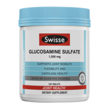 Swisse氨糖软骨素维骨力关节片钙片中老年补钙骨胶原硫酸氨基葡萄糖胺片 【补氨糖护关节】180粒 随餐/餐后1粒 6个月量