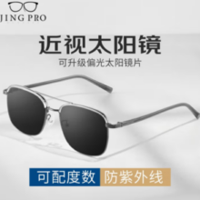 JingPro镜邦  1.67MR-7近视太阳镜（可配度数含散光）+多款钛架可选