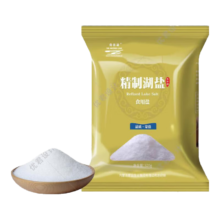 天然不加碘湖盐0添加未添加抗结剂  草原湖盐  320g*4袋