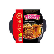 海底捞麻辣嫩牛自煮火锅方便食品 自热火锅 方便夜宵】 海底捞脆爽牛肚自煮火锅435g
