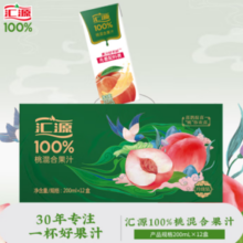 汇源 100%果汁 桃汁 200ml*12盒（礼盒装）