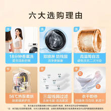 海尔 Haier 超薄全嵌10公斤热泵干衣机除螨 EHG100MATE36S
