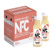 88VIP：福兰农庄 NFC 100%水蜜桃汁 300ML×6