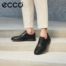 爱步（ECCO）商务皮鞋男鞋 男士休闲皮鞋德比鞋通勤正装鞋男 S轻巧混合520324 黑色52032401001 41