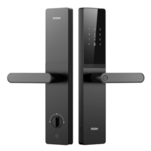 海尔（Haier）智能锁指纹锁密码锁防盗门锁电子锁智能门锁家用入户门 T15 曜石黑 【基础款】