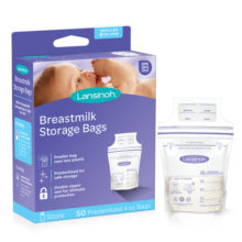 兰思诺（LANSINOH）储奶袋母乳储存袋冷藏保鲜存奶袋120ml一次性母乳袋50片