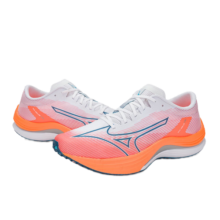 美津浓（MIZUNO）男女G3竞速外底运动跑步鞋WAVE REBELLION FLASH 01/白色/暗蓝色/亮橘色 42 (270mm)