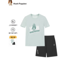 Hush Puppies 暇步士 男女童套装（短袖短裤两件套）